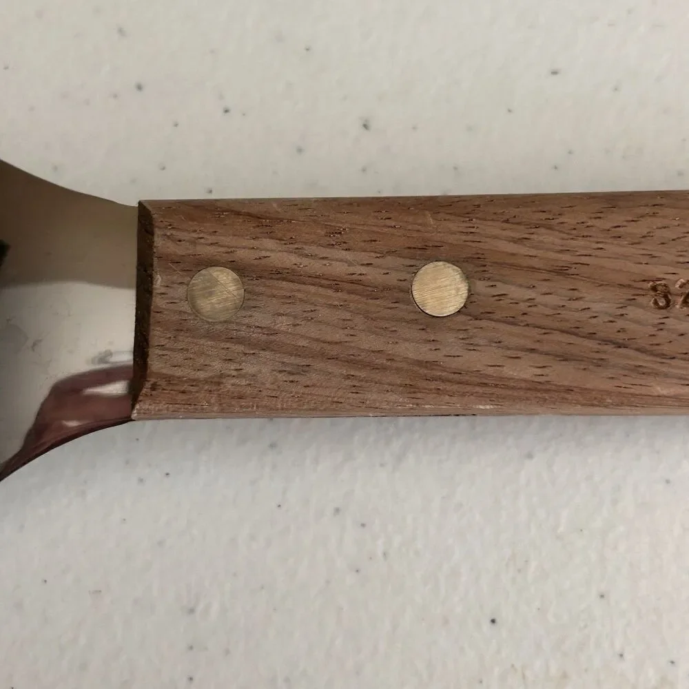 Vintage Dexter S245R Pie Cake Server Spatula Stainless Steel Wood Handle 11